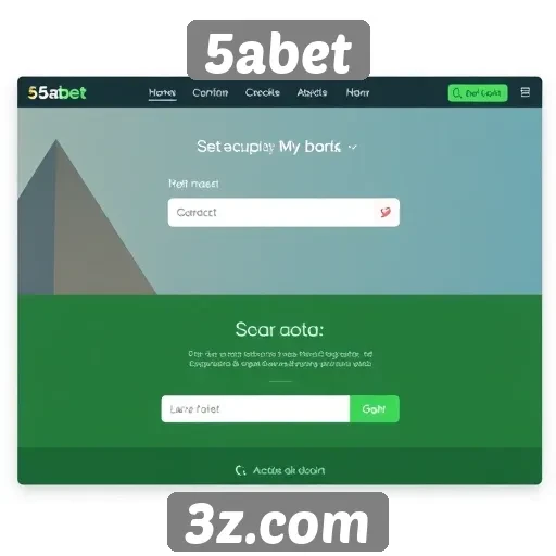 Análise da interface de usuário do site 5abet